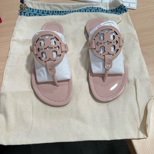 Tory Burch Miller Patent Leather Thong Sandalss